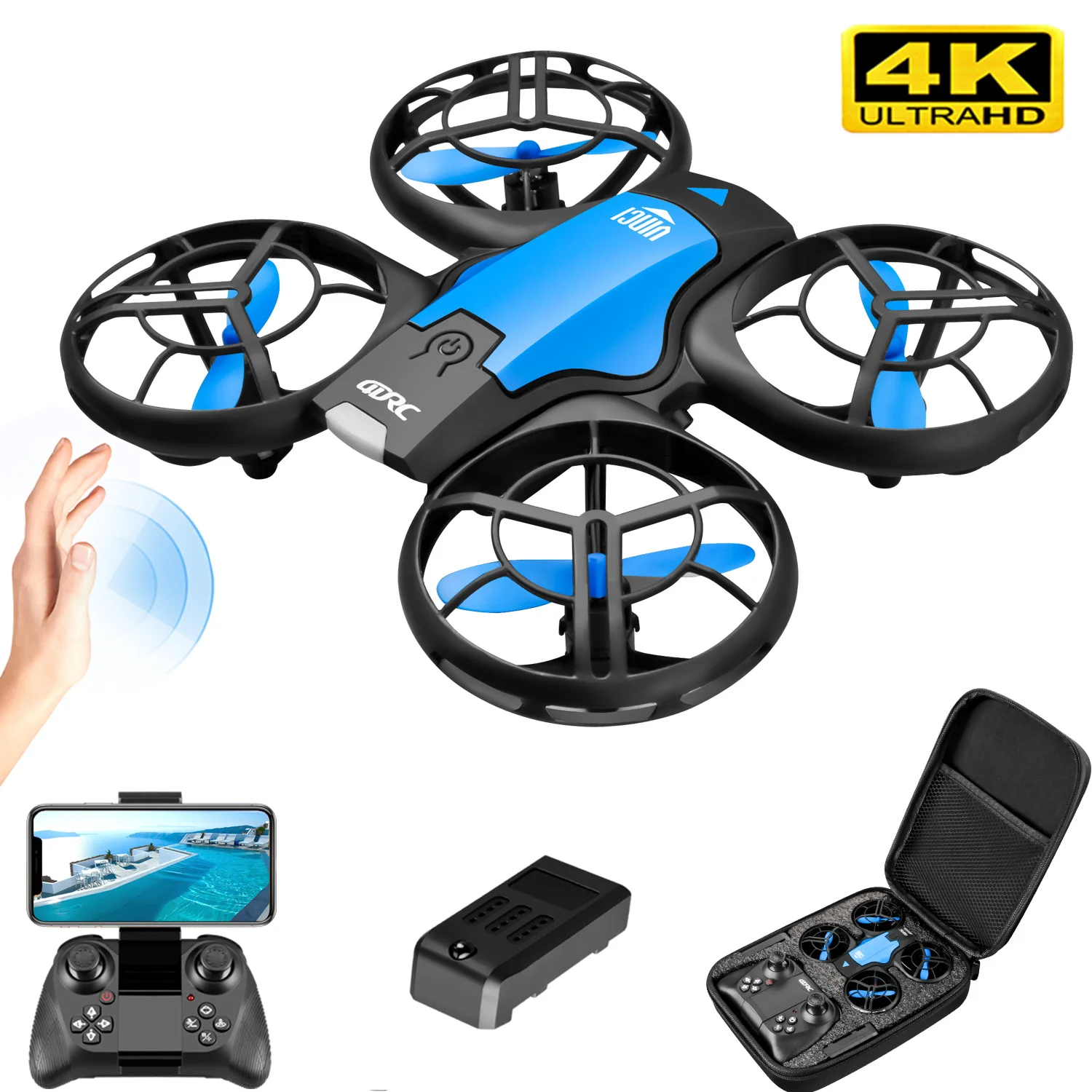 V8 New Mini Drone 4K Professio - Drone Camera Hd recension och pris