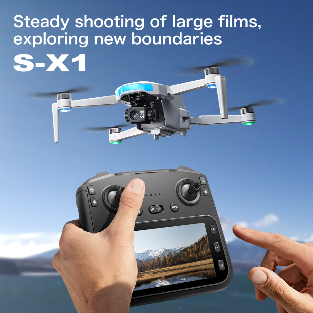 Original S-X1 GPS Foldable RC  - Drone Camera With Gimbal recension och pris