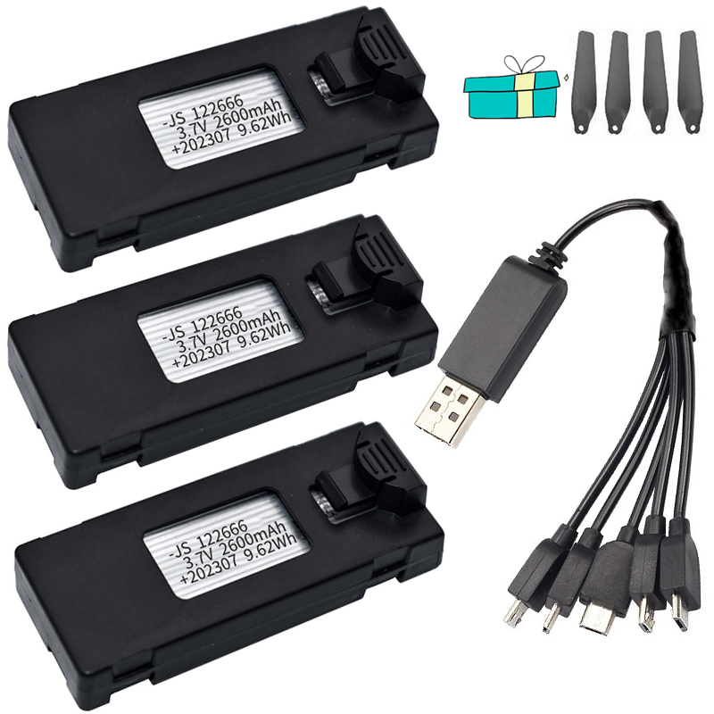 3.7V 2600Mah Drone Battery RC  - Eachine Drone E58 recension och pris