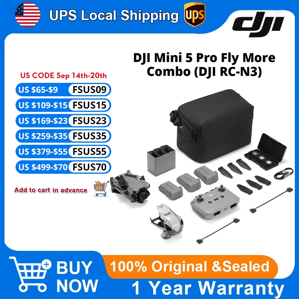 DJI Mini 5 Pro Fly More Combo  - Drone Camera Vlog recension och pris